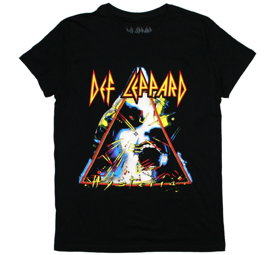 Def Leppard / Hysteria Tee (Black) | Music,D,Def Leppard