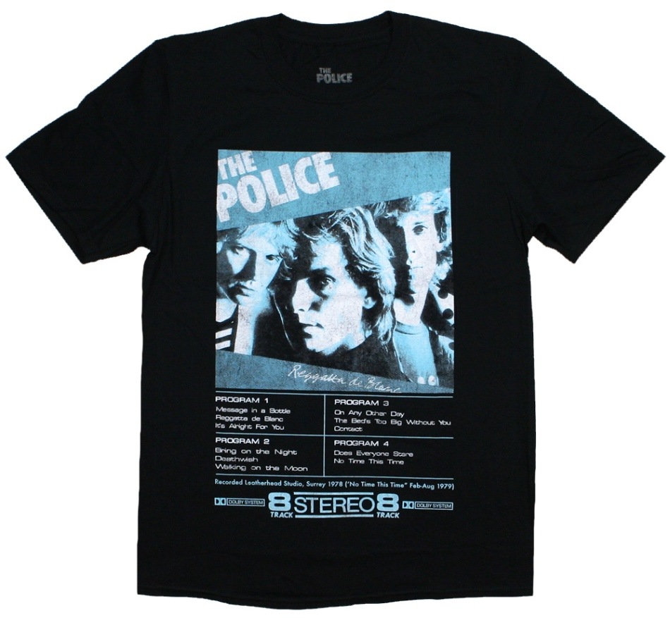 The Police / Reggatta de Blanc Tee (Black) | Music,P,The Police 