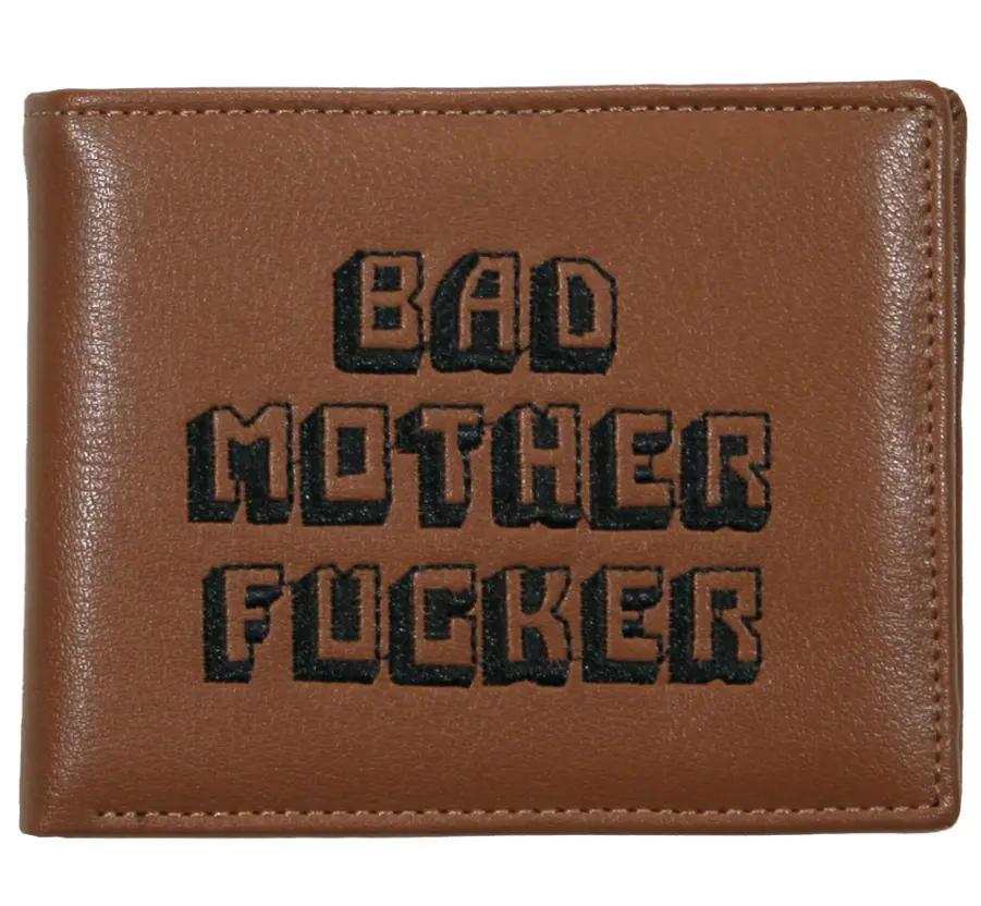 Pulp Fiction / Bad Mother Fucker Wallet with Coin Pocket (Brown