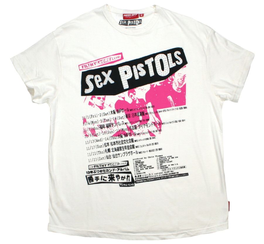 Sex Pistols Filthy Lucre Tour 96 Tシャツ Sex Pistols / Filthy Lucre Tour Womens Tee (Natural) [Premium