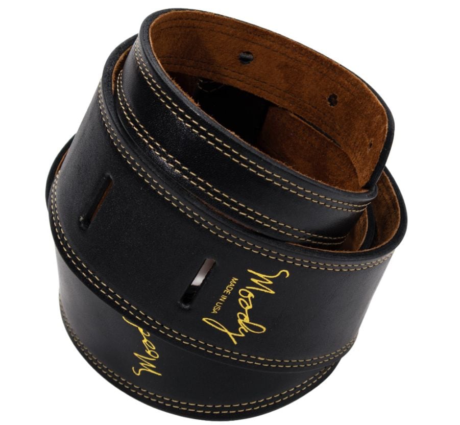 Moody Leather] Leather Backed Guitar Strap [Standard / 2.5