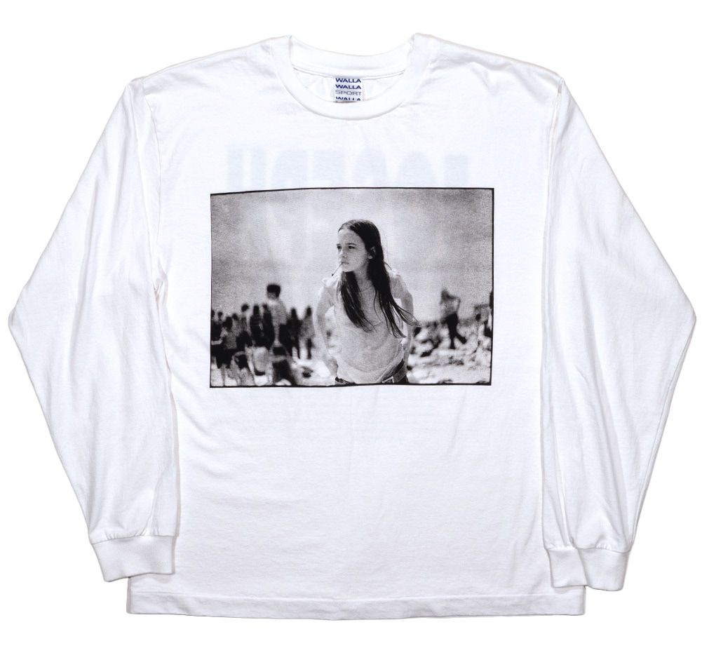 mu【HOLIDAY × Joe Szabo】L/S T-SHIRT XL Joe Szabo] Priscilla Long Sleeve Tee (White) | Art & Design