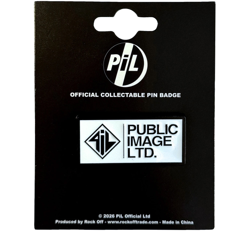 Public Image Ltd / Diamond Pil Logo & Stacked Text Pin Badge