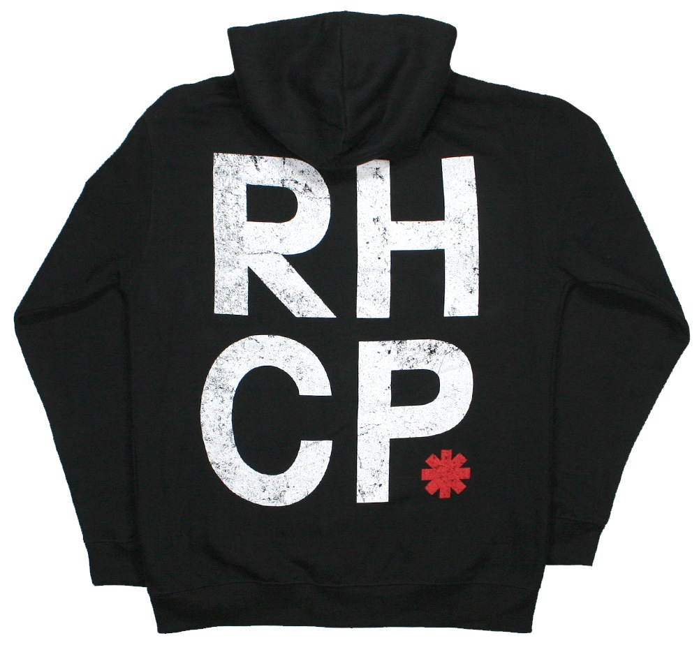 Red Hot Chili Peppers / RHCP Zipped Hoodie (Black) | Music,R,Red