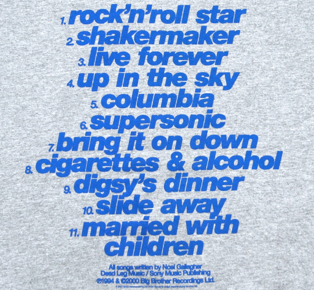 Oasis / Definitely Maybe Zipped Hoodie 1 (Heather Grey) | Music,O