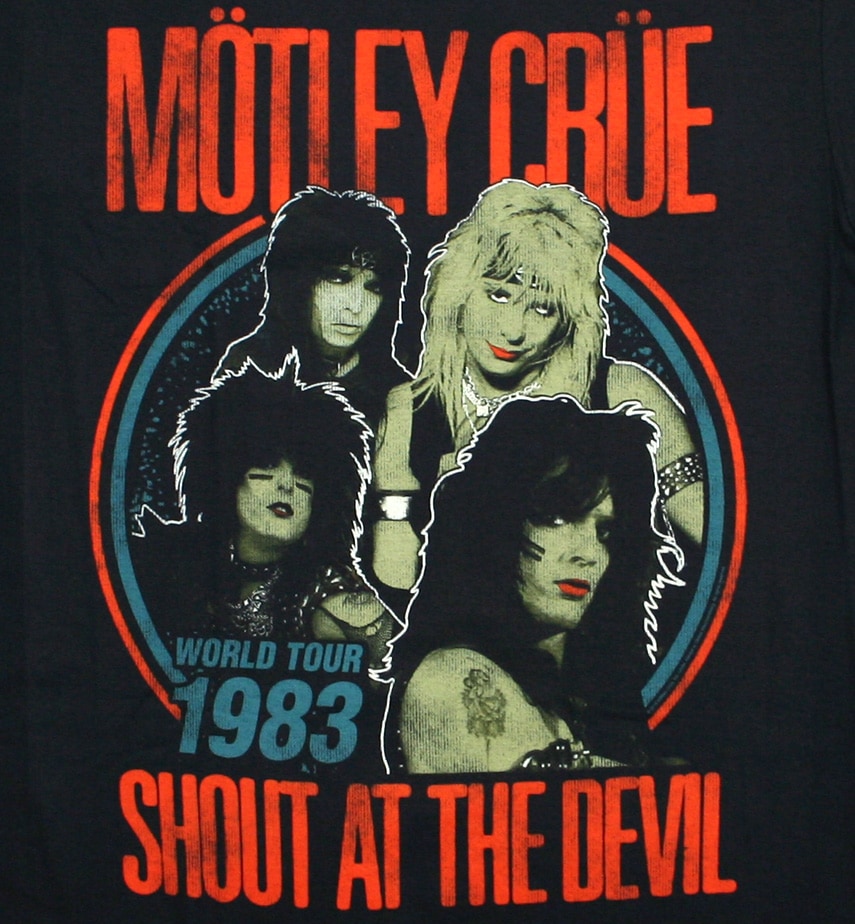 Mötley Crüe / Shout at the Devil Tour Tee (Black) | Music,M,Mötley
