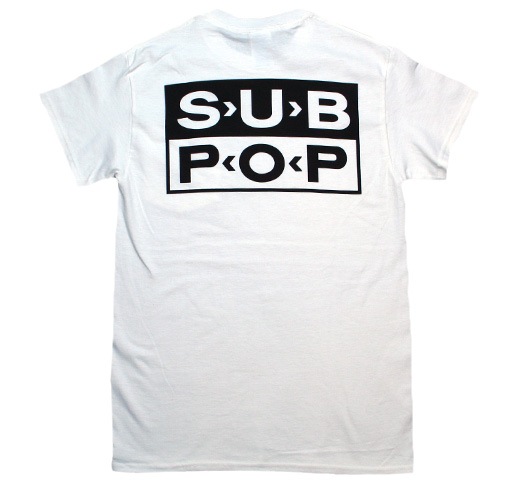 Sub Pop Records / Logo Pocket Tee (White) | Music,Record Label,Sub 