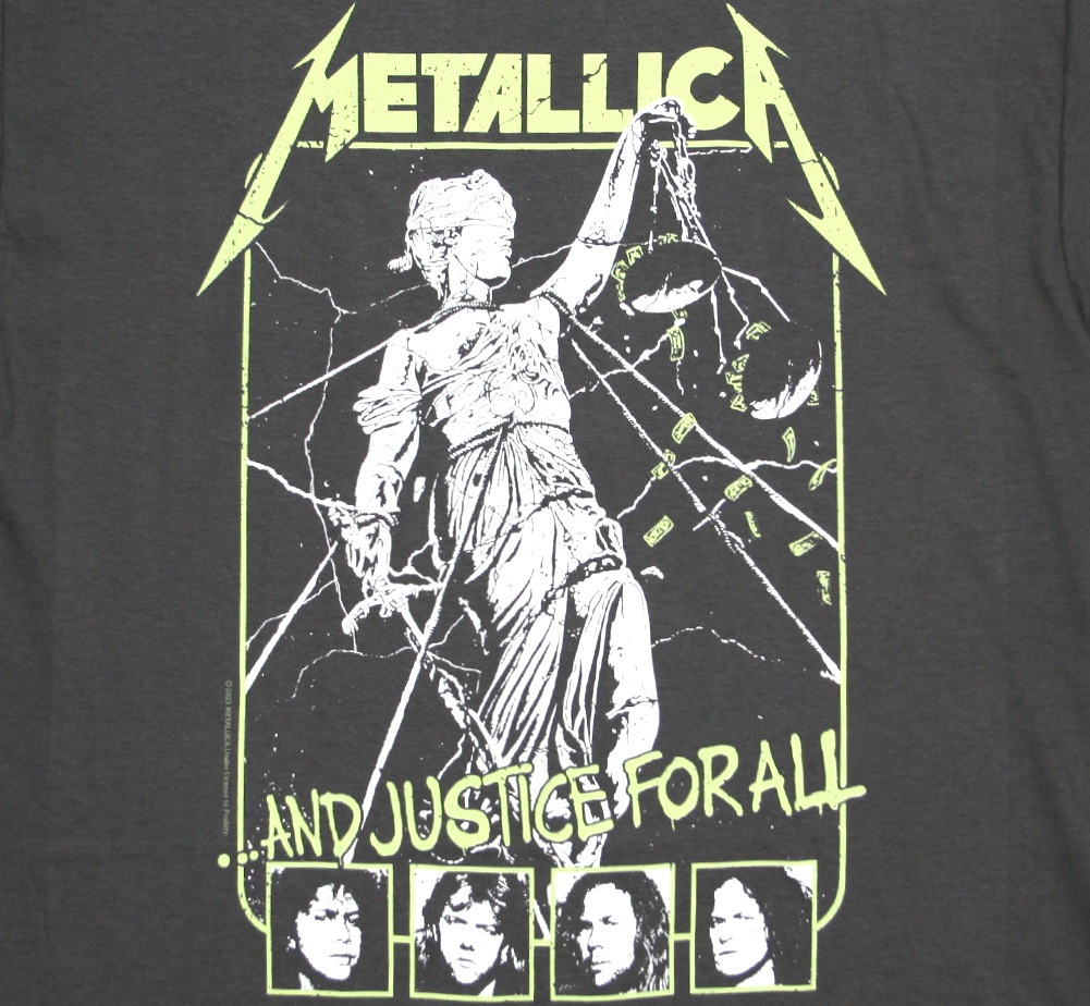 Metallica / And Justice for All Tee 8 (Charcoal Grey) | Music,M