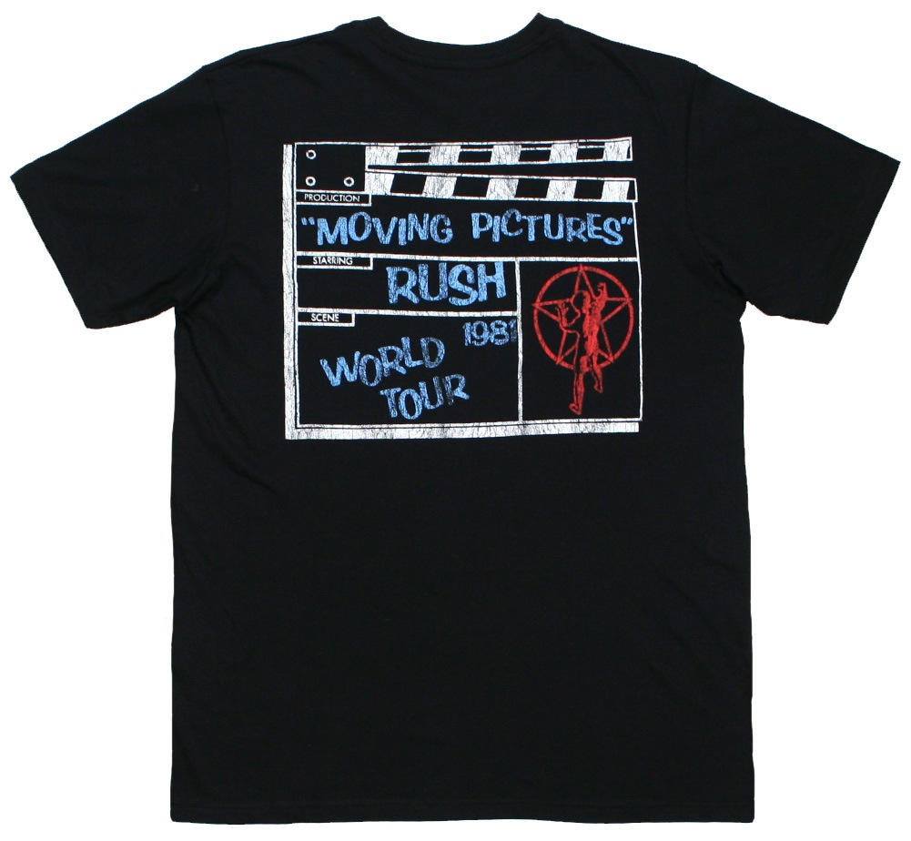 Rush / Moving Pictures Tour 1981 Tee (Black) | Music,R,Rush | Rudy