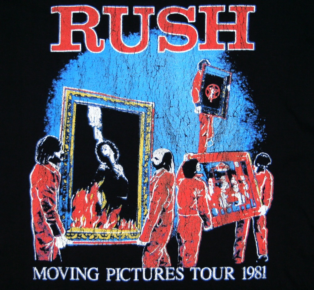 Rush / Moving Pictures Tour 1981 Tee (Black) | Music,R,Rush | Rudy