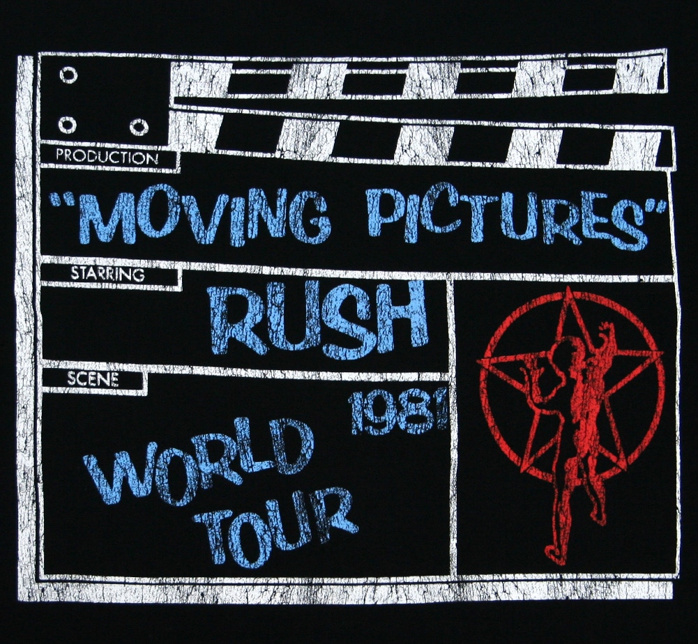 Rush / Moving Pictures Tour 1981 Tee (Black) | Music,R,Rush | Rudy