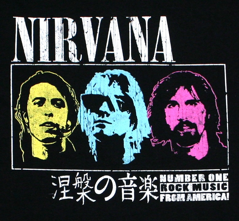 Nirvana / 涅槃の音楽 Tee (Black) | Music,N,Nirvana | Rudy & Co.