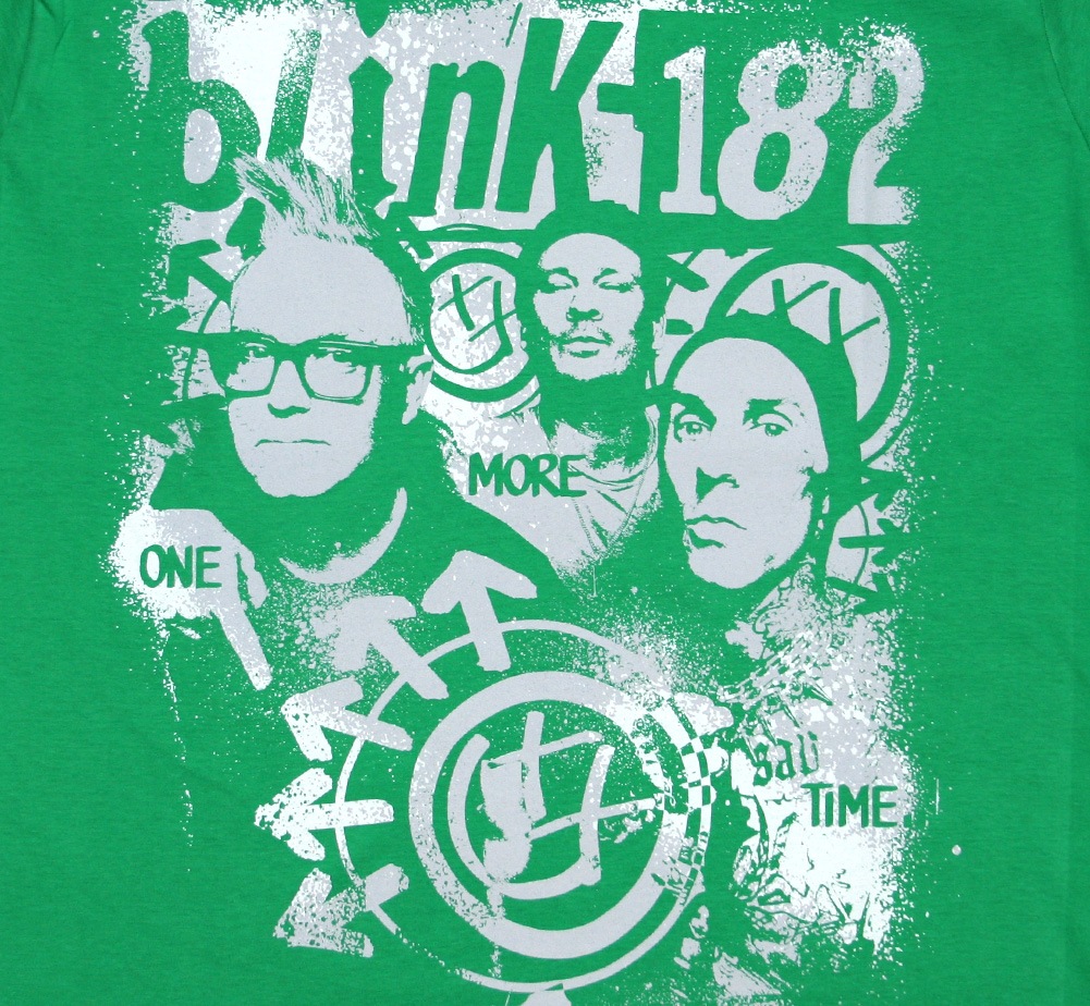Blink-182 / One More Time Tee (Green) | Music,B,Blink-182