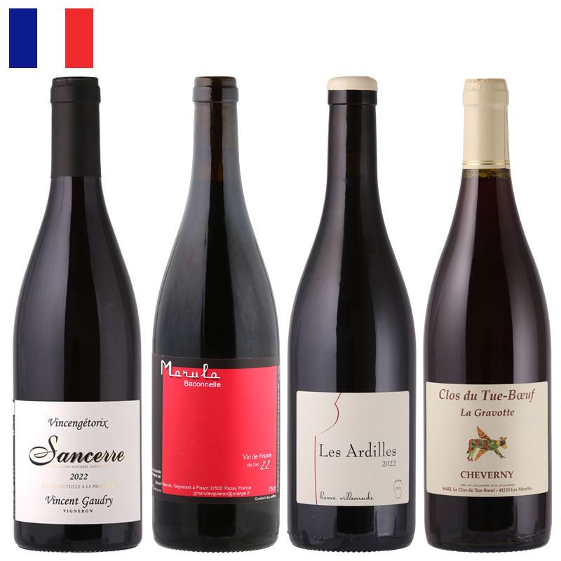 2022年ヴィンテッジの真価を問う特別セレクション【第３弾】ラシーヌのロワール《赤》飲み比べ４本セット ＊お一人様1セット