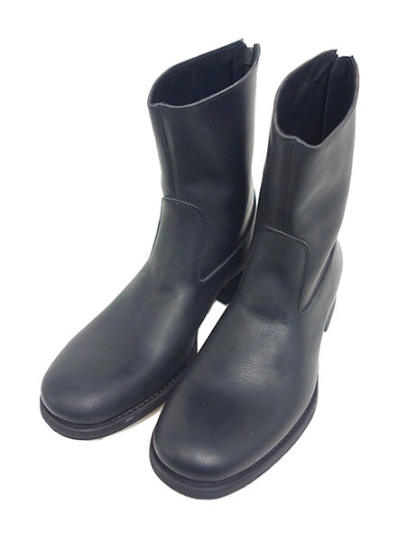 C DIEM S21M Vaqueta back zip boots BLACK