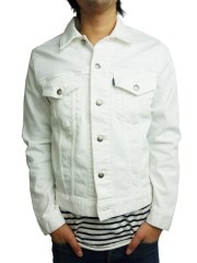 SeaGreen MEATO DENIM JACKET WHITE