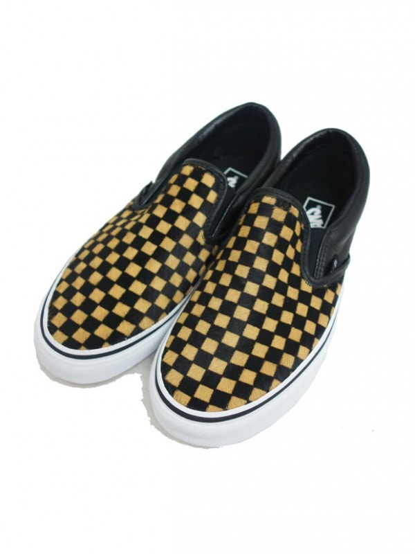 VANS CLASSIC SLIP-ON (C.HAIR)CHK/WHT