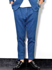 junhashimoto S/D ONE TUCK PANTS BLUE