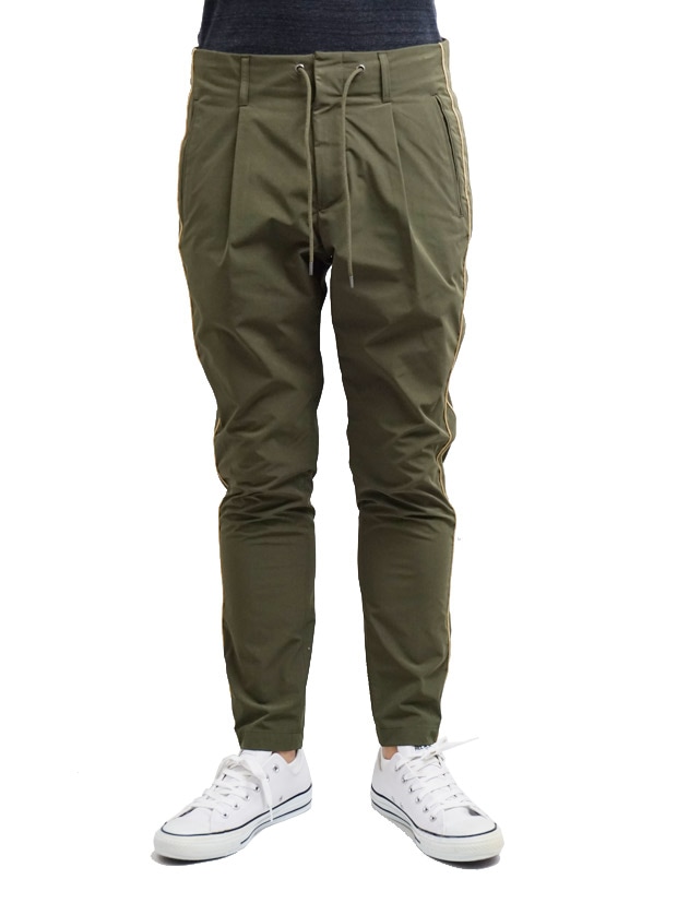 junhashimoto SIDE STRIPE PANTS KHAKI