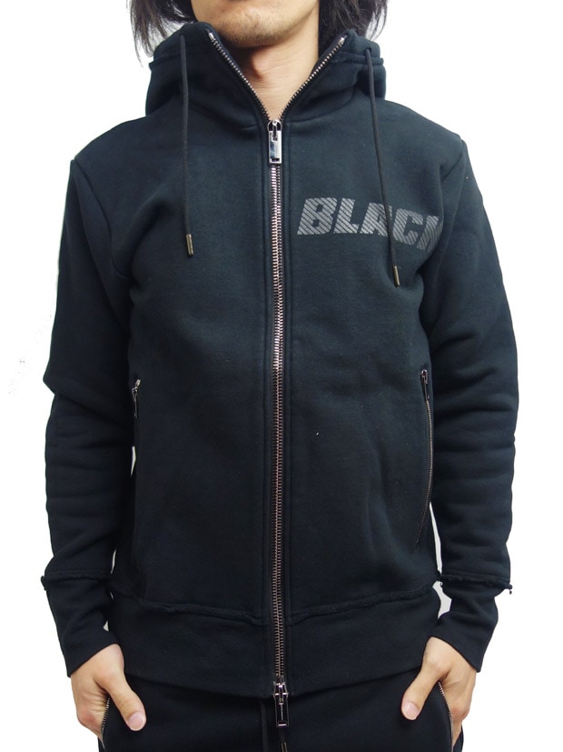 junhashimoto COLOR PRINT PARKA BLACK