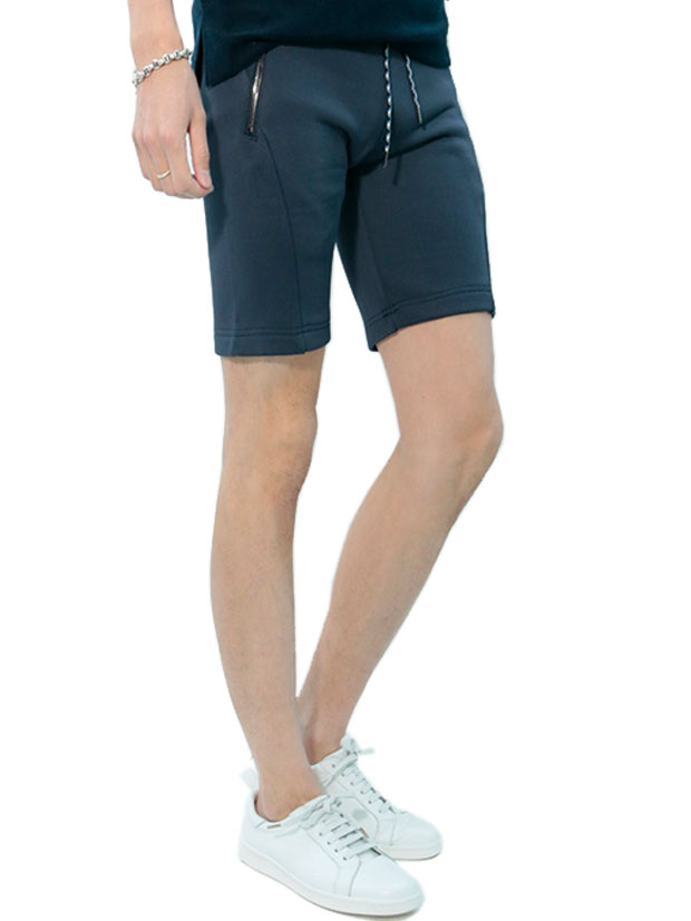 junhashimoto CUT OFF SHORTS NAVY
