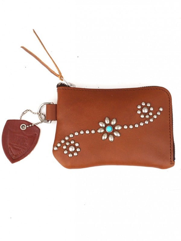 HTC CORNER ZIPPER PURSE 25TQ LT.BROWN