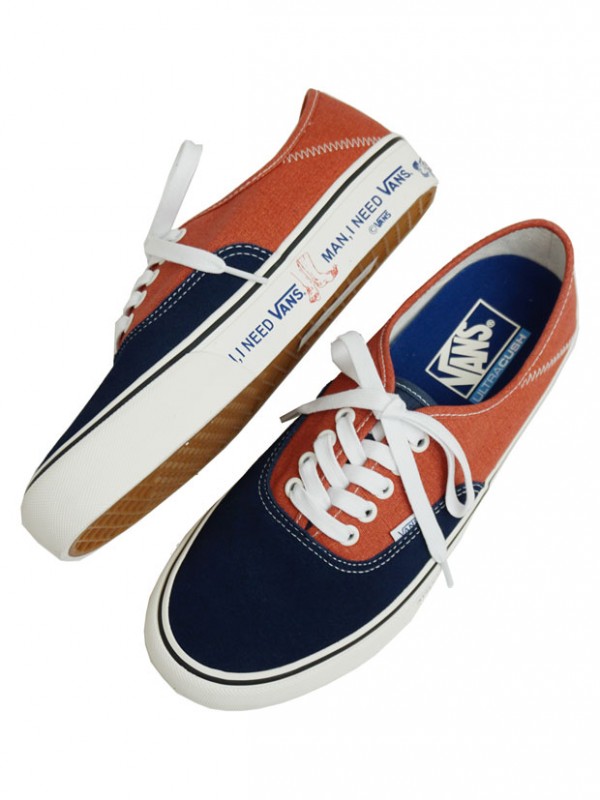 VANS Authentic SF (TWO TONE SALT WASH) DRESS BLUES/BURNT BRICK