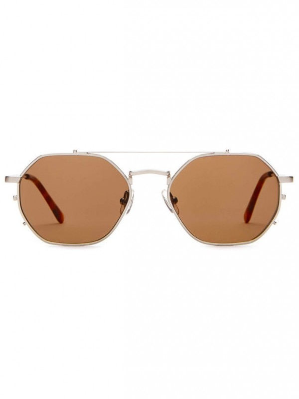 CRAP eyewear The Jazz Safari Brushed Silver & Havana Tortoise / Amber