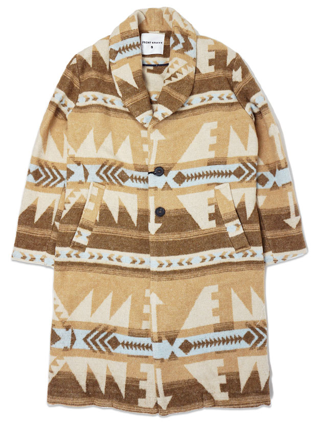 FRONTSTREET8 Blanket Chester Coat -Chimayo- BEIGE