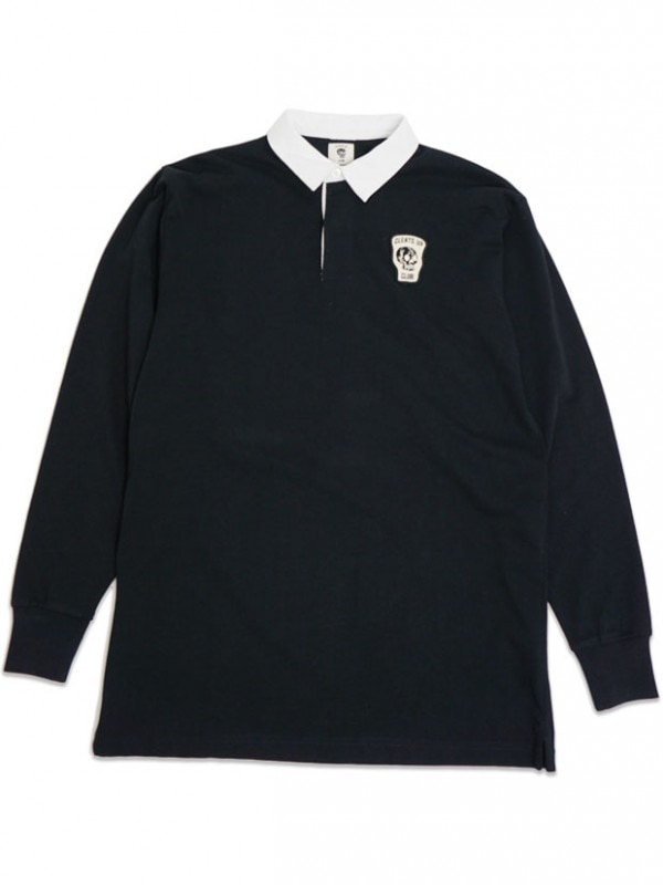 CLEATS UP CLUB RUGBY SHIRT LS BLACK