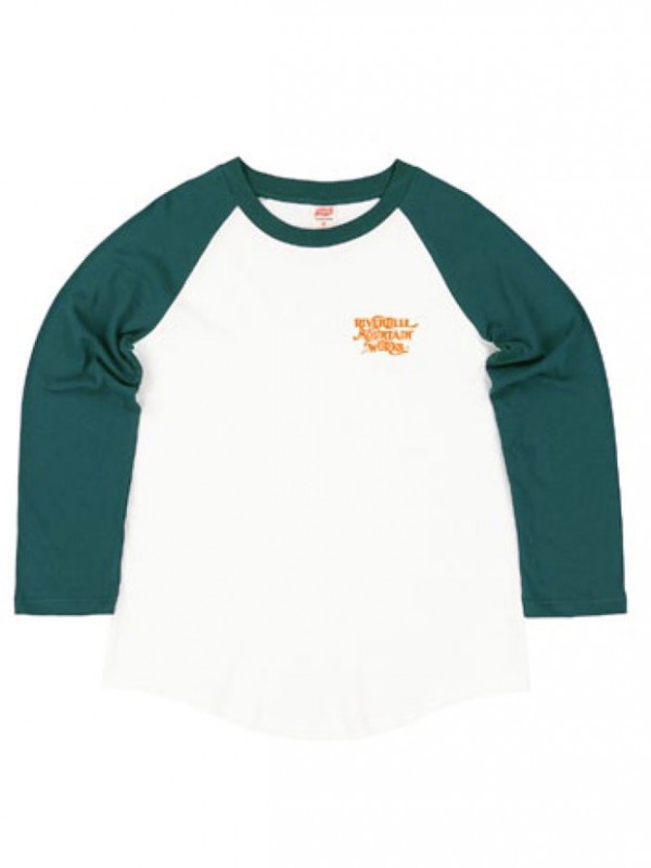 TSPTR RAGLAN TEE RIVENDELL LOGO WHITE/GREEN