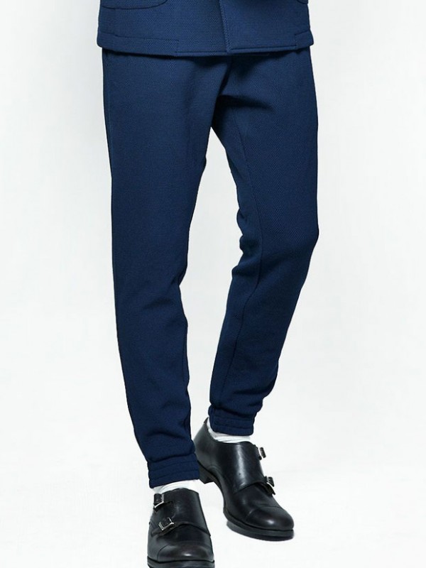 junhashimoto KNITTING EASY PANTS NAVY