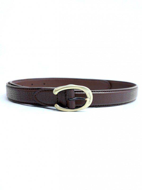 1PIU1UGUALE3  COW BELT 25mm C-BUCKLE / BROWN