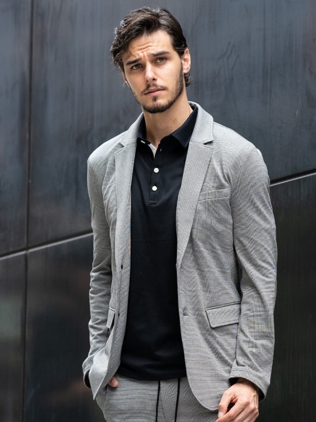 wjk surf knit jacket / GRAY | wjk | rumbleFISH / ランブルフィッシュ