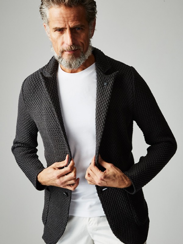 1PIU1UGUALE3 LUIGE -3G kanoko(colido)jacket- / d.gray