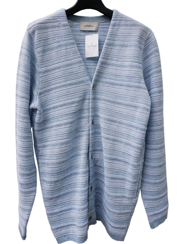 SeaGreen LINEN CARDIGAN SAX