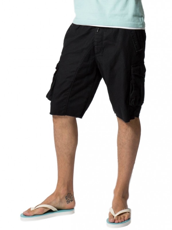 wjk EASY CARGO SHORTS / BLACK