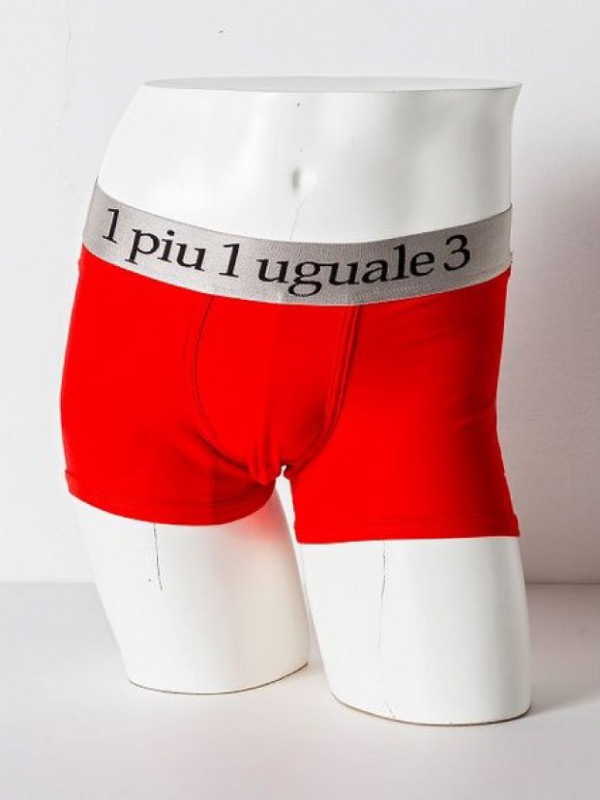 1PIU1UGUALE3  RELAX BASIC BOXER PANTS / RED
