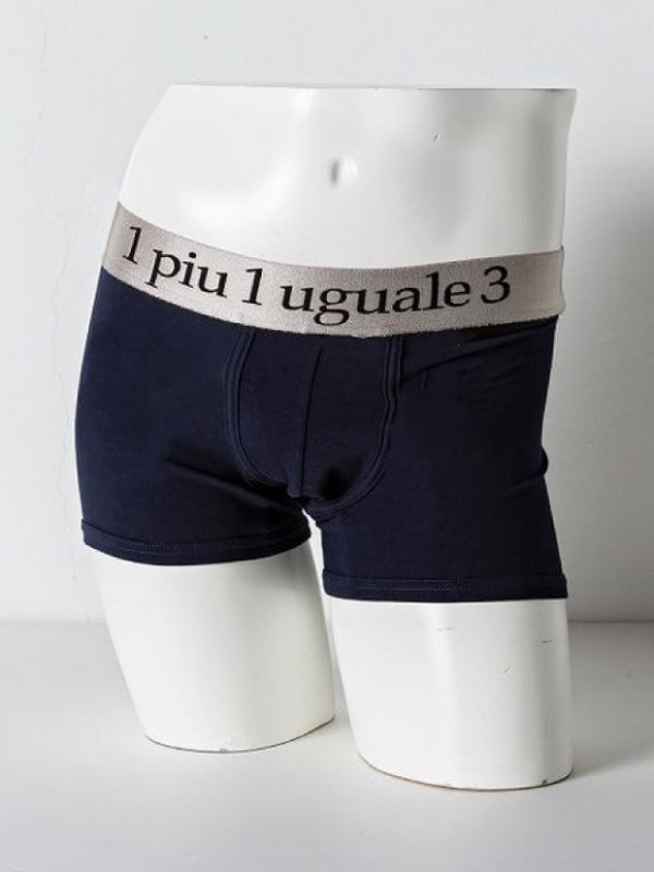 1PIU1UGUALE3  RELAX BASIC BOXER PANTS / NAVY