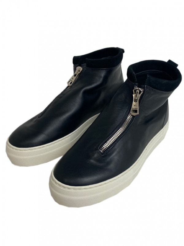 1PIU1UGUALE3  COW JIP UP SLIP-ON / BLACK