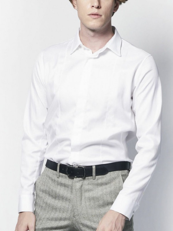 junhashimoto DRESS SHIRTS / WHITE