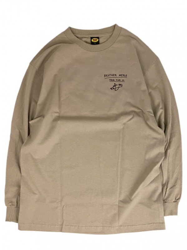 BROTHER MERLE DEAD L/S C TEE / SAND