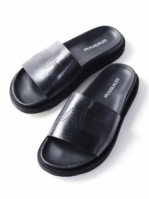 1PIU1UGUALE3  SHOWER SANDAL / BLACK