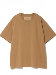 SeaGreen ORGANIC COTTON JERSEY T-SHIRT / BEIGE