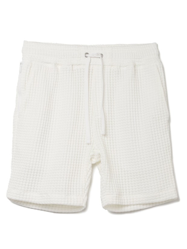 SeaGreen BIG WAFFLE shorts / WHITE