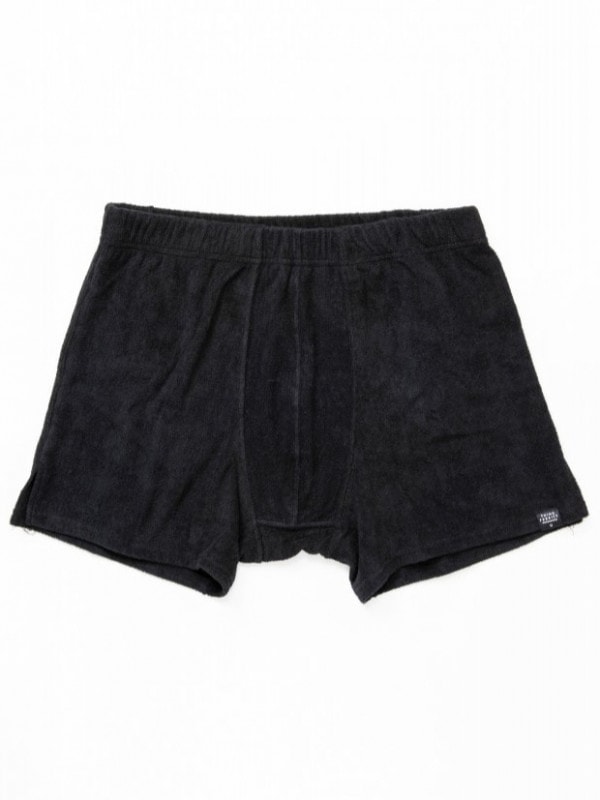 THING FABRICS PILE BOXER PANTS / BLACK
