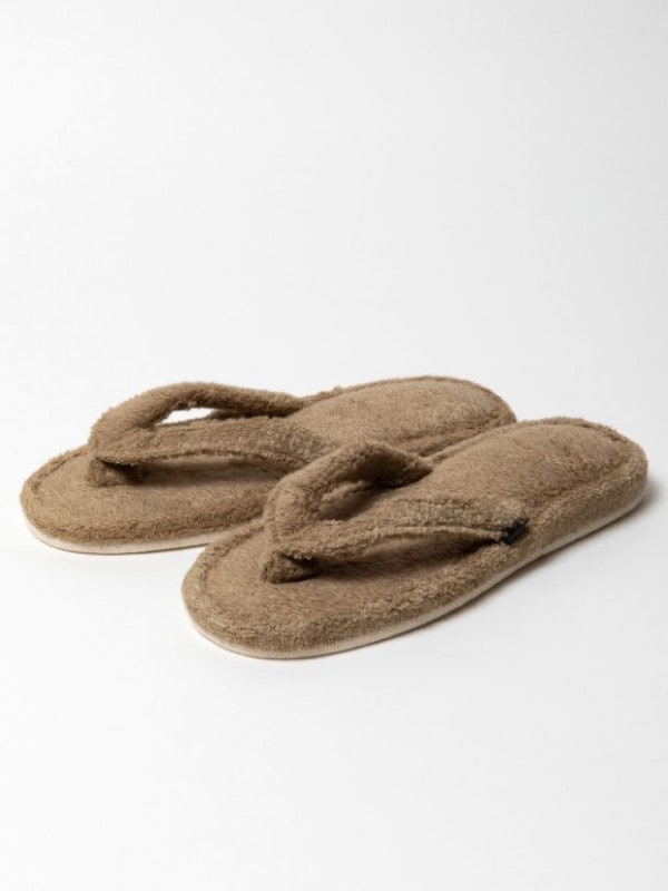 THING FABRICS TIP TOP 365 ROOM BEACH SANDAL / KHAKI BEIGE