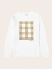 SALT SURF GINGHAM WATER COLOR L/S / WHITE