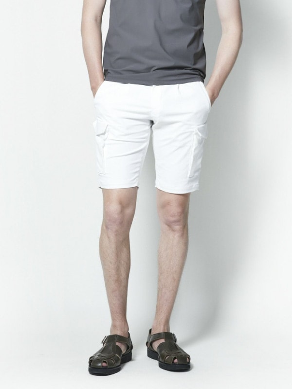 junhashimoto P07 ORIGAMI SHORTS 21ss / WHITE