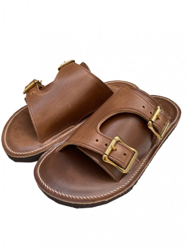 HOUSE MAN JOE 【別注】 MANK STRAP SANDAL / L.BROWN